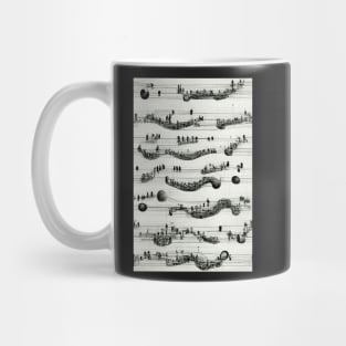 Musical Notes Pattern, perfect gift for all musicans and those who can't live without music #1 Mug